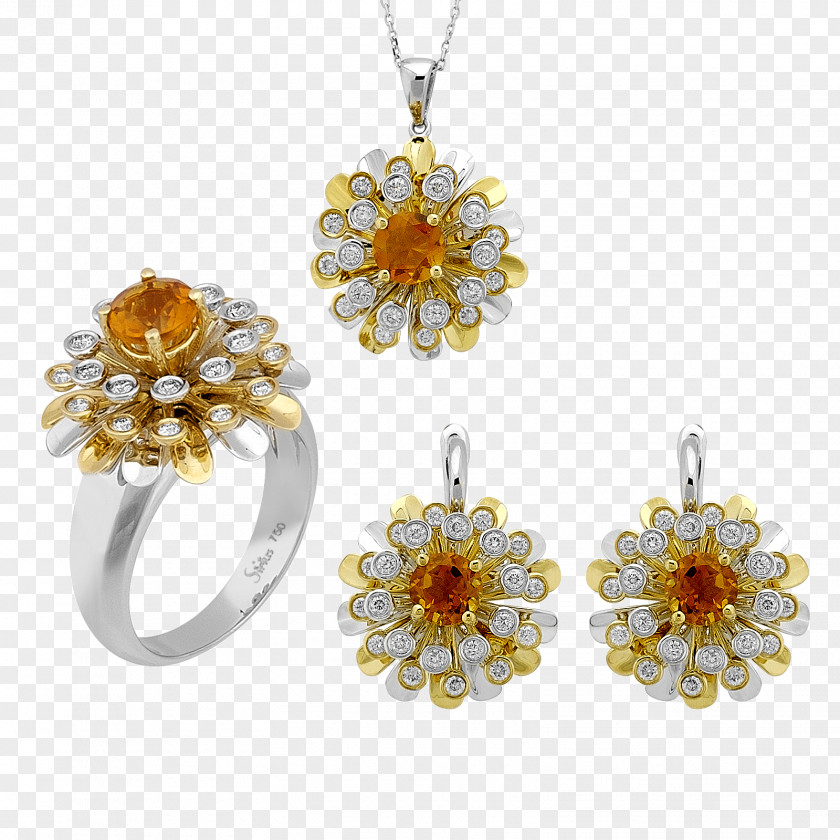 Diamond Earring Citrine Gold Jewellery PNG