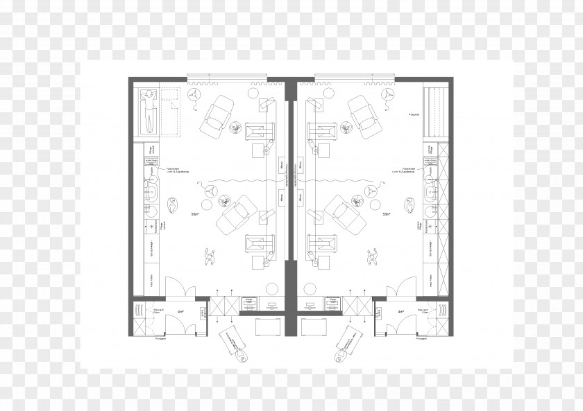 Line Furniture Floor Plan Angle PNG