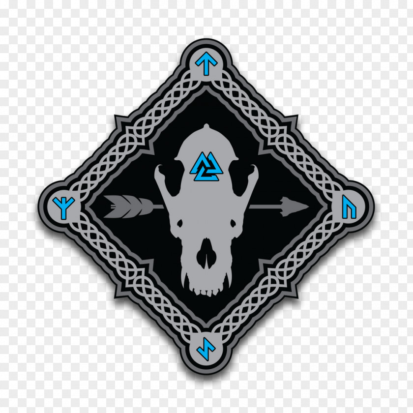Skull Emblem Badge Logo PNG