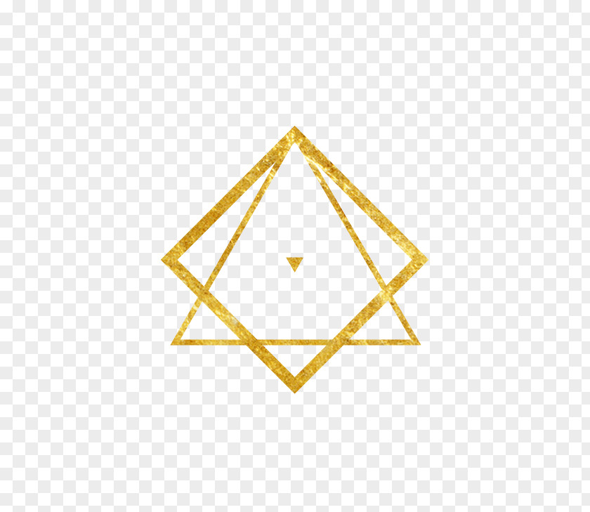 GOLD LINE Triangle Area Symmetry Pattern PNG