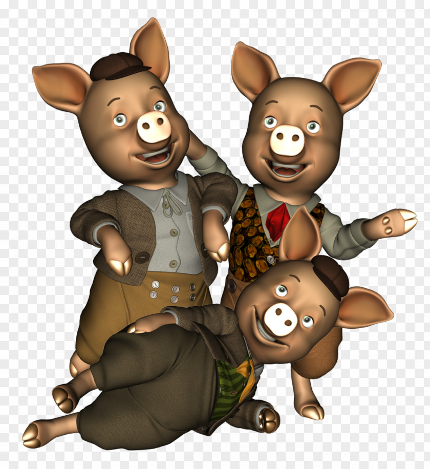 Three Little Pigs Wolf Carnivora Cartoon PNG