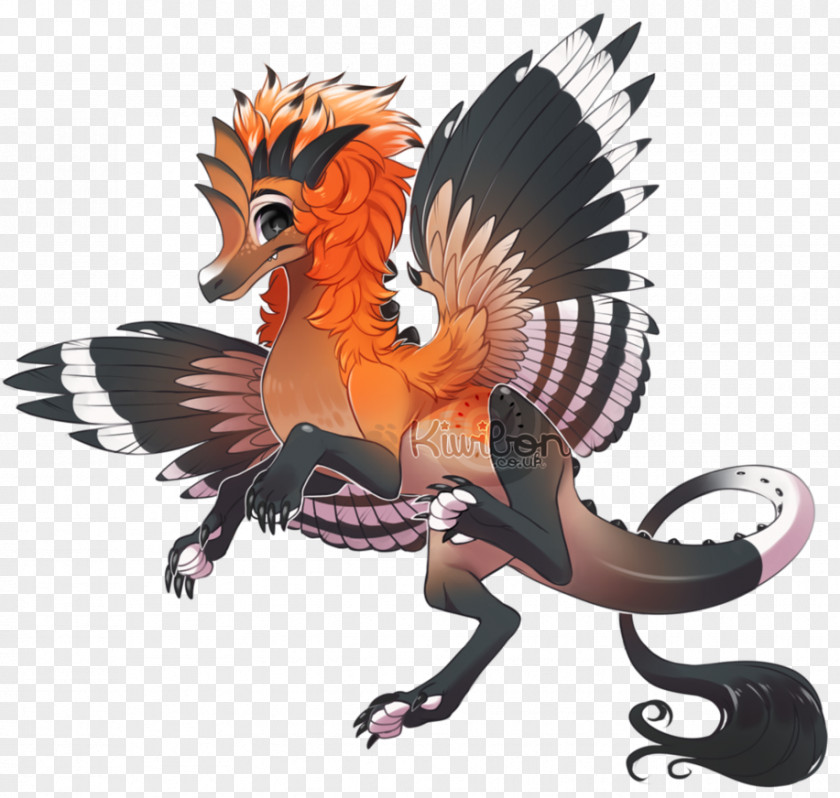 Sayornis Nigricans Bird Dragon Art Image Legendary Creature PNG