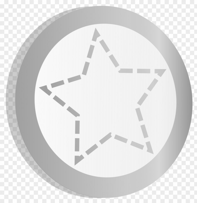 Silver Star Circle Brand Angle PNG