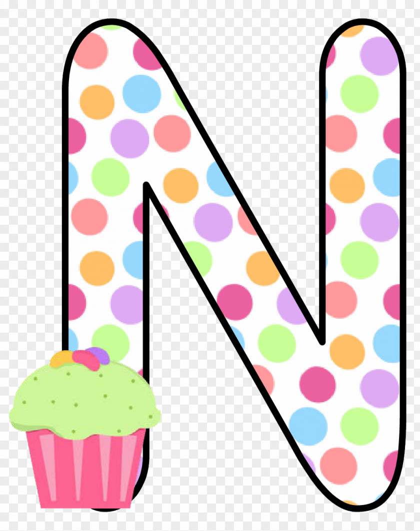 Alphabet In Polka Dots Cupcake Letter Pastry Sugar PNG
