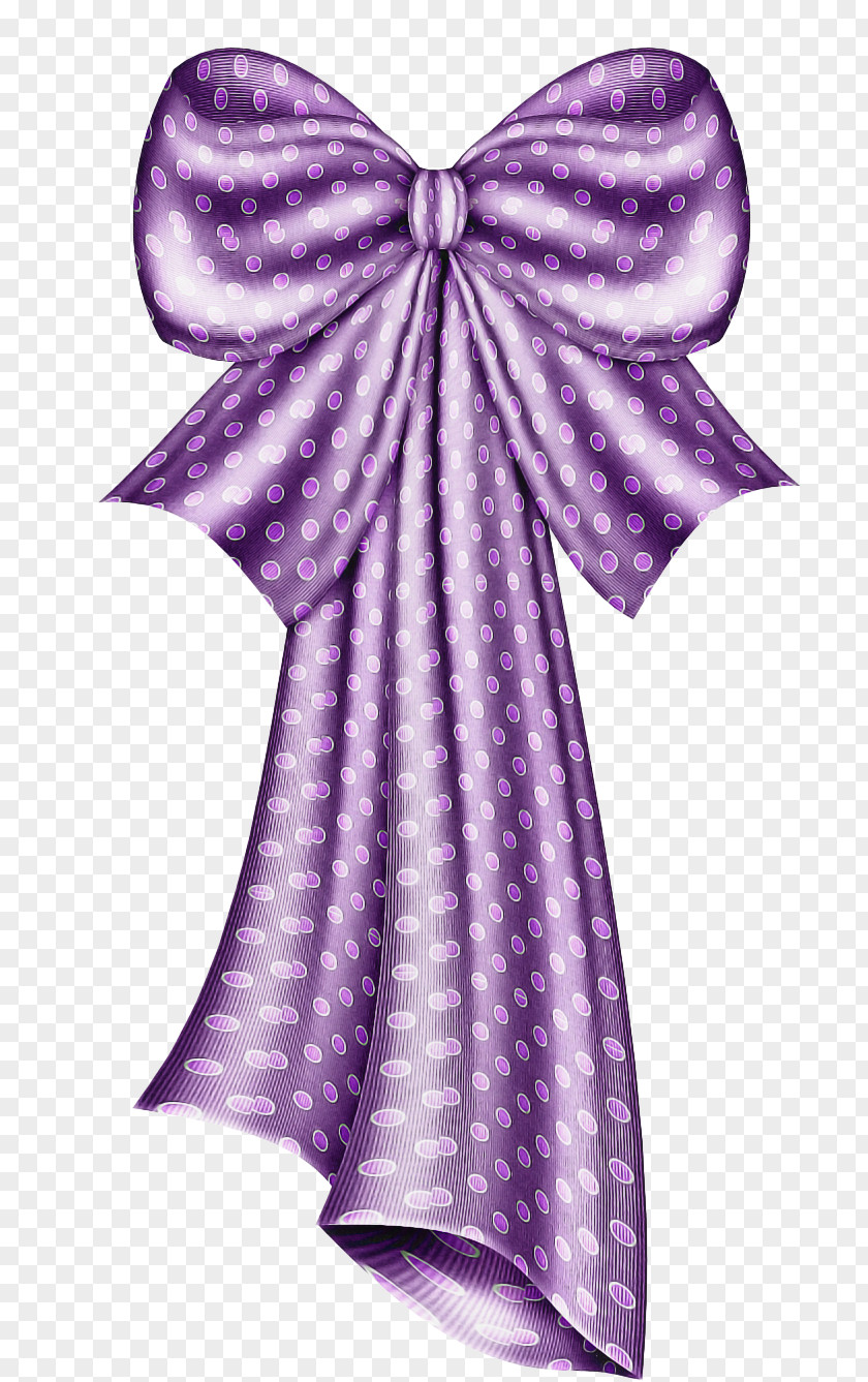 Lavender Lilac Ribbon Bow PNG