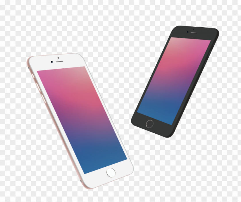 Vector Painted Apple 7 IPhone X 8 Smartphone PNG