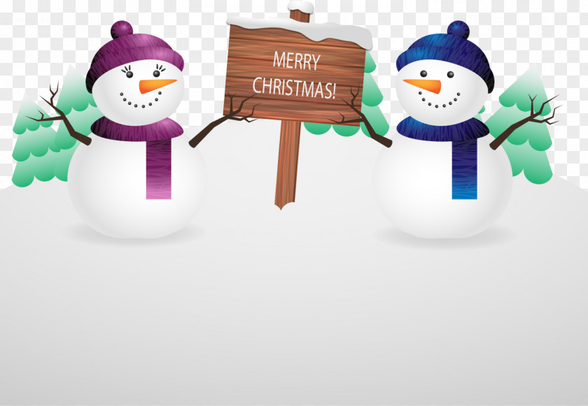 White Snowman Background Christmas PNG