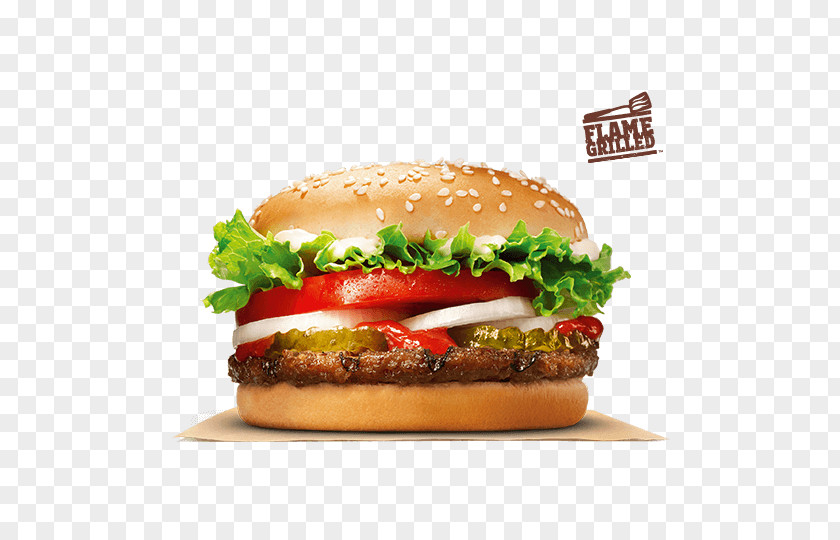 Burger King Whopper Cheeseburger Hamburger Chicken Sandwich Fast Food PNG