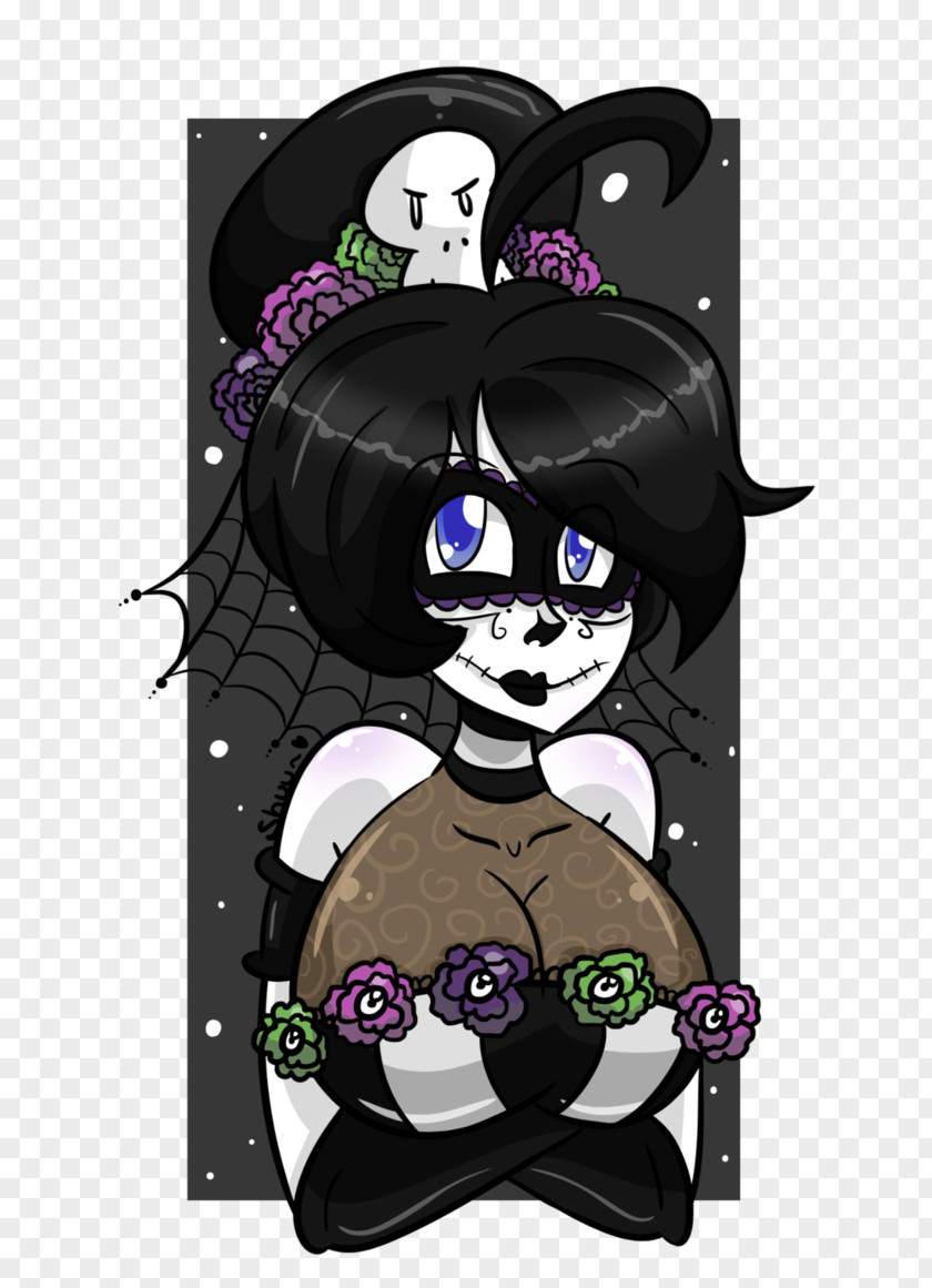 Day Of The Dead Black Hair Fiction PNG