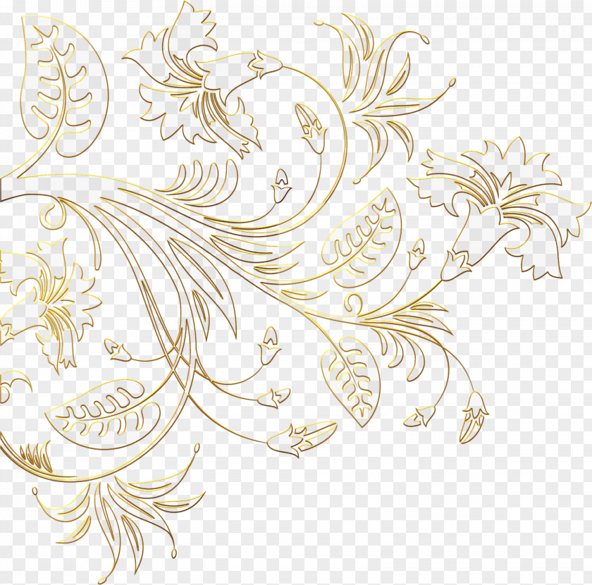 Delicate Flowers Floral Design Drawing Visual Arts PNG