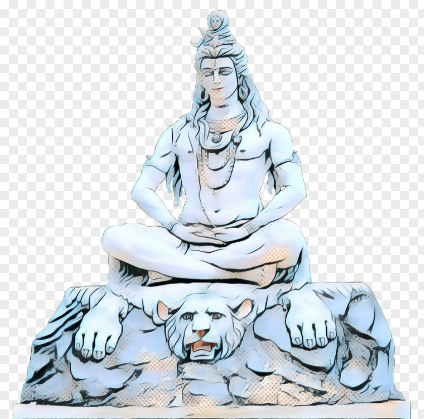 Guru Kneeling Ganesha Artwork PNG