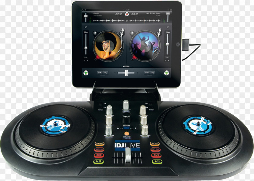 IPod Touch Numark IDJ Live DJ Controller Disc Jockey Djay PNG