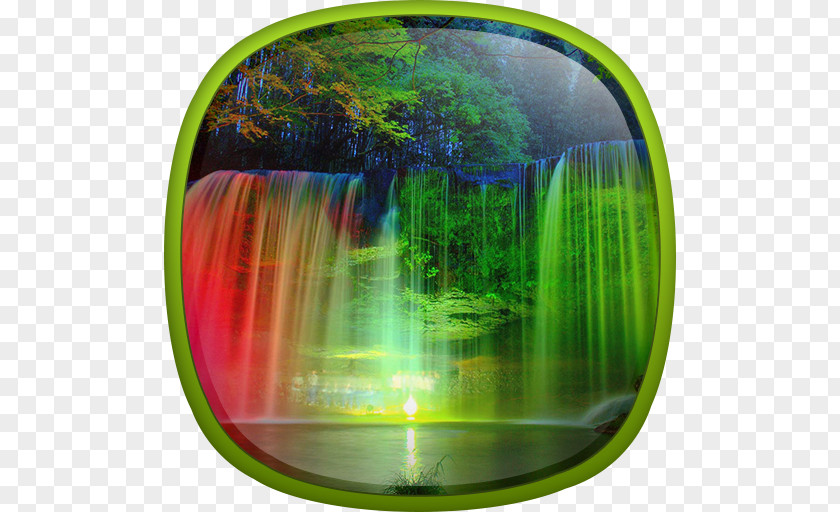 Light Desktop Wallpaper Waterfall Rainbow Color PNG