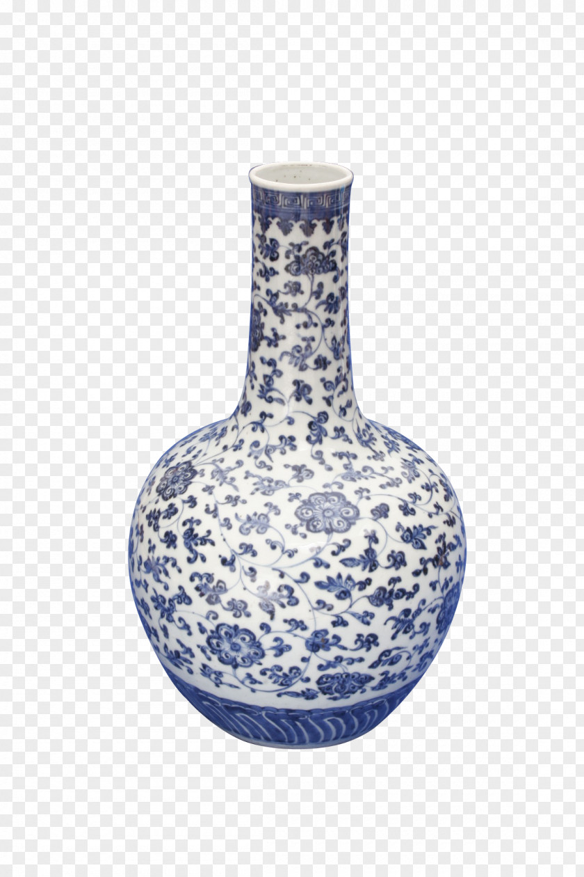 Artwork Blue And White Pottery Porcelain Bottle Ceramic Glass PNG