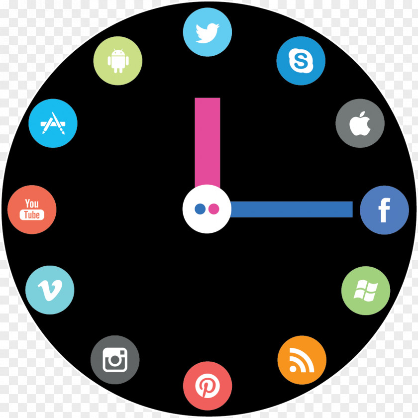 Chalk Painting Social Media Clock Time Mass PNG