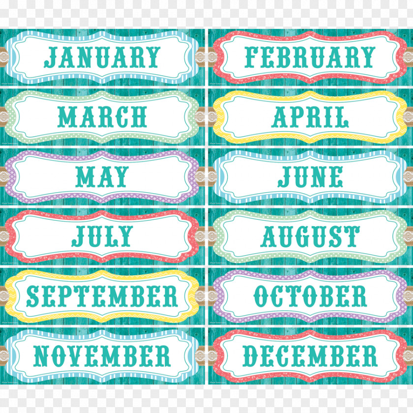 Shabby Chic Bulletin Board School Calendar Classroom PNG