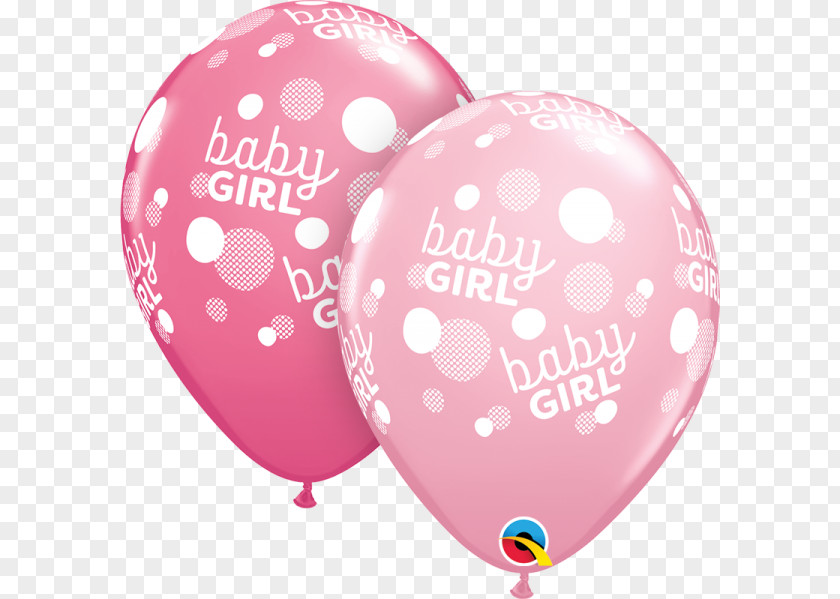 Balloon Toy Pink Baby Shower Birthday PNG
