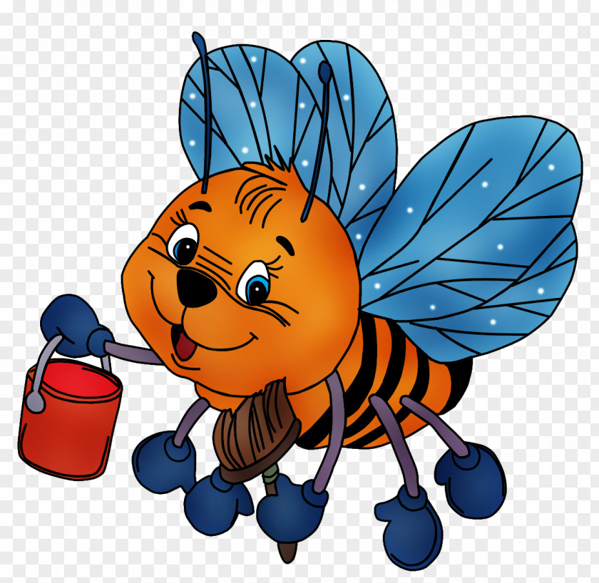 Bee Honey Insect Pollen Clip Art PNG