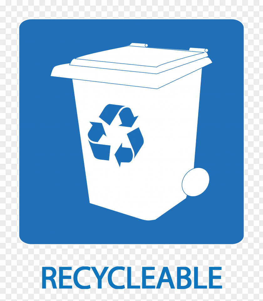 Blue Recycle Logo Brand Product Design Clip Art PNG