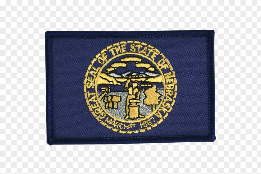 Flag Patch Emblem Embroidered Nebraska PNG