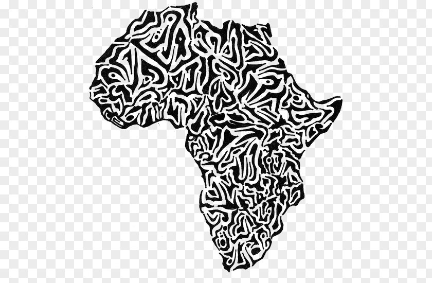 Map Of Africa South Drawing Line Art Pencil PNG