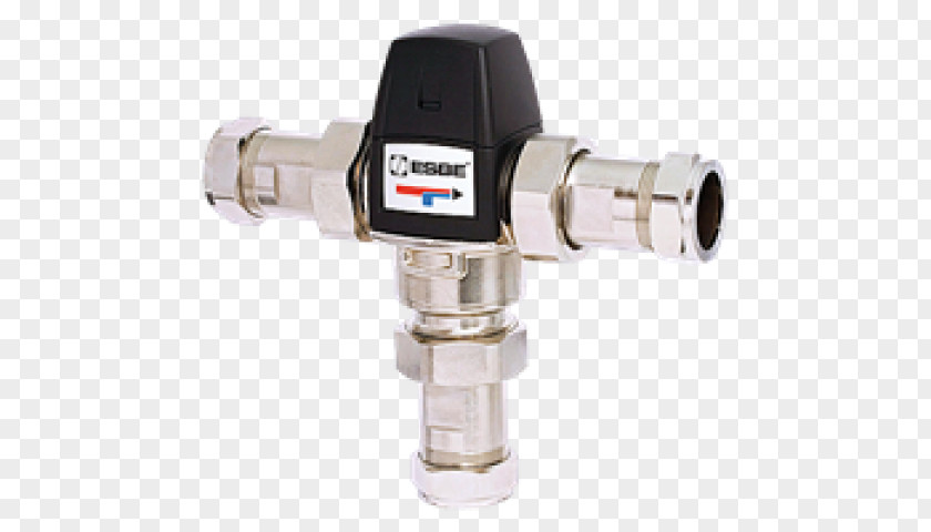 Thermostatic Mixing Valve Radiator Four-way Piping And Plumbing Fitting PNG