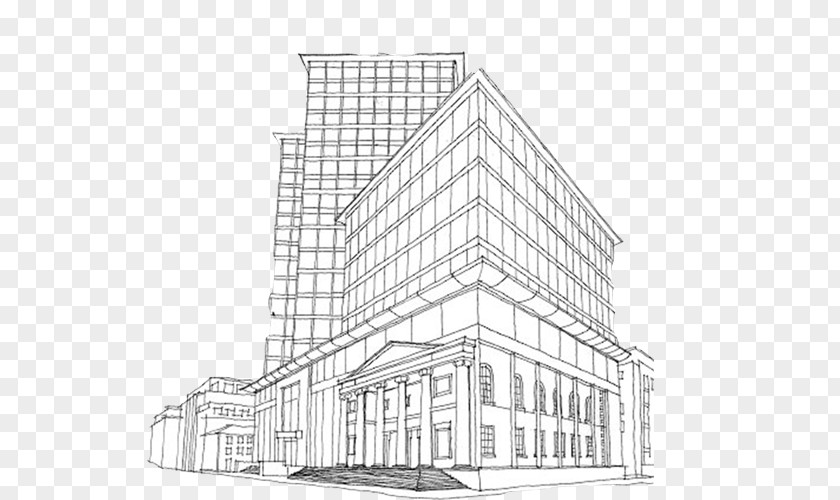 Building Architecture Architectural Drawing Sketch PNG