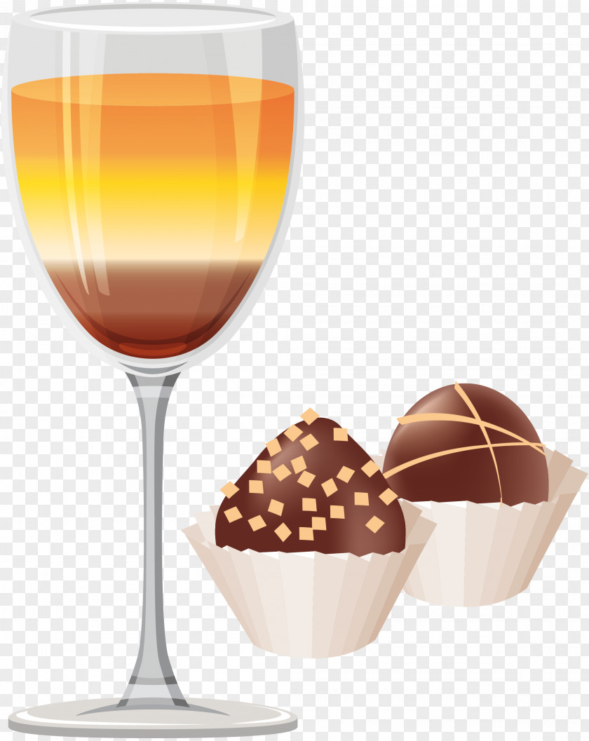 Cocktail Orange Juice Wine Glass Drink PNG