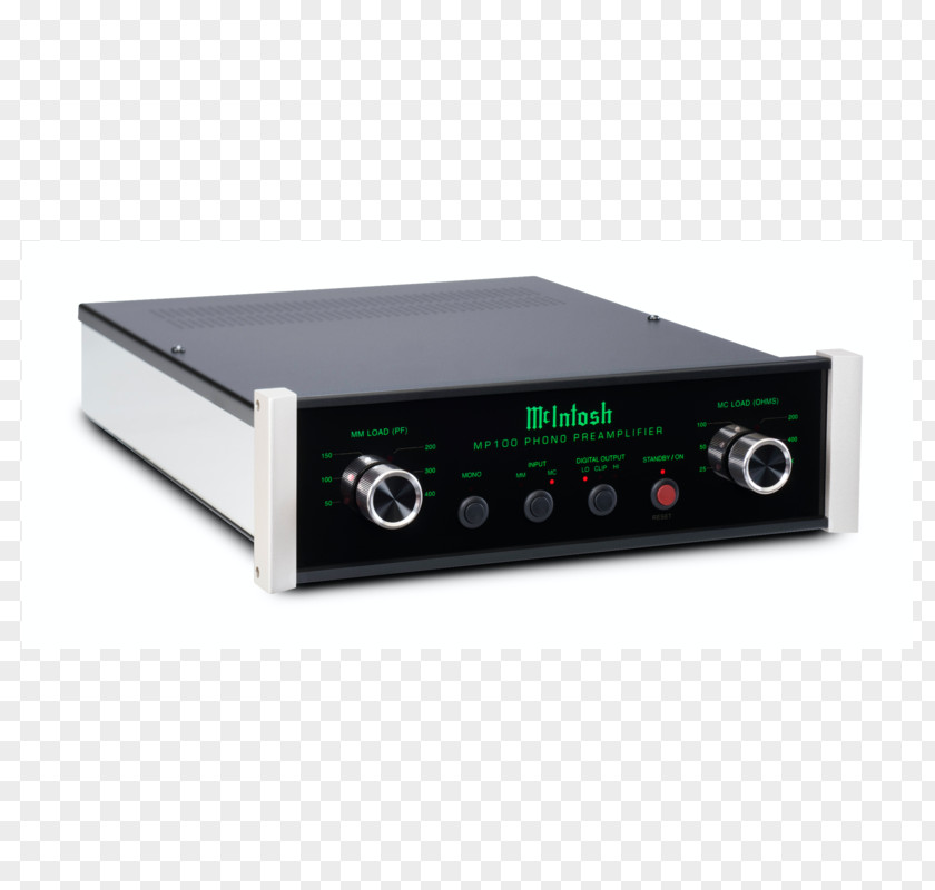 Electronics Preamplifier McIntosh Laboratory MP100 Dedicated Phono Preamp PNG