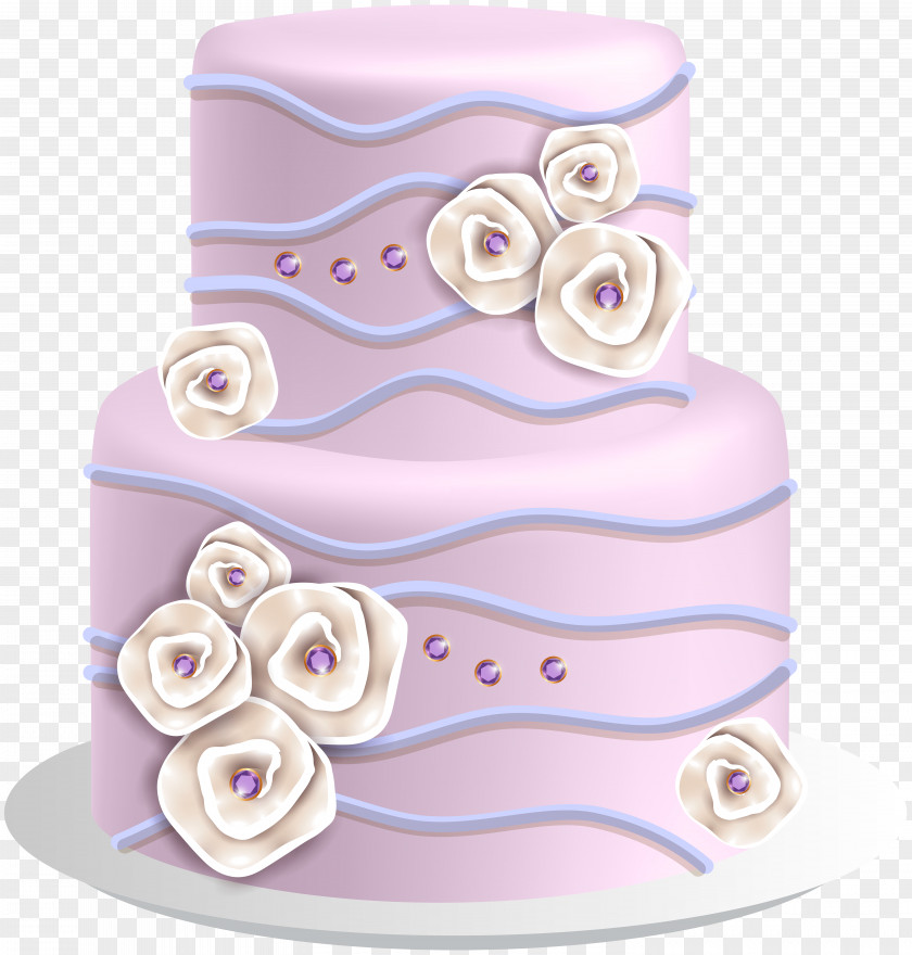 Elegant Cake Clip Art Image Wedding Birthday PNG