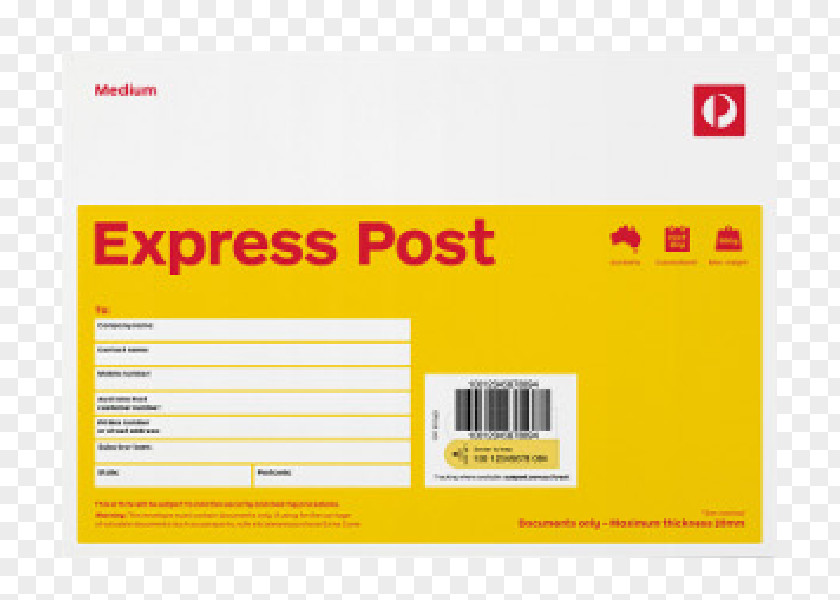 Office Promotions Australia Post Express Mail Satchel PNG