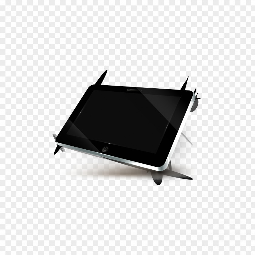 Silver Black Tablet PC IPad 2 Microsoft Computer Laptop PNG