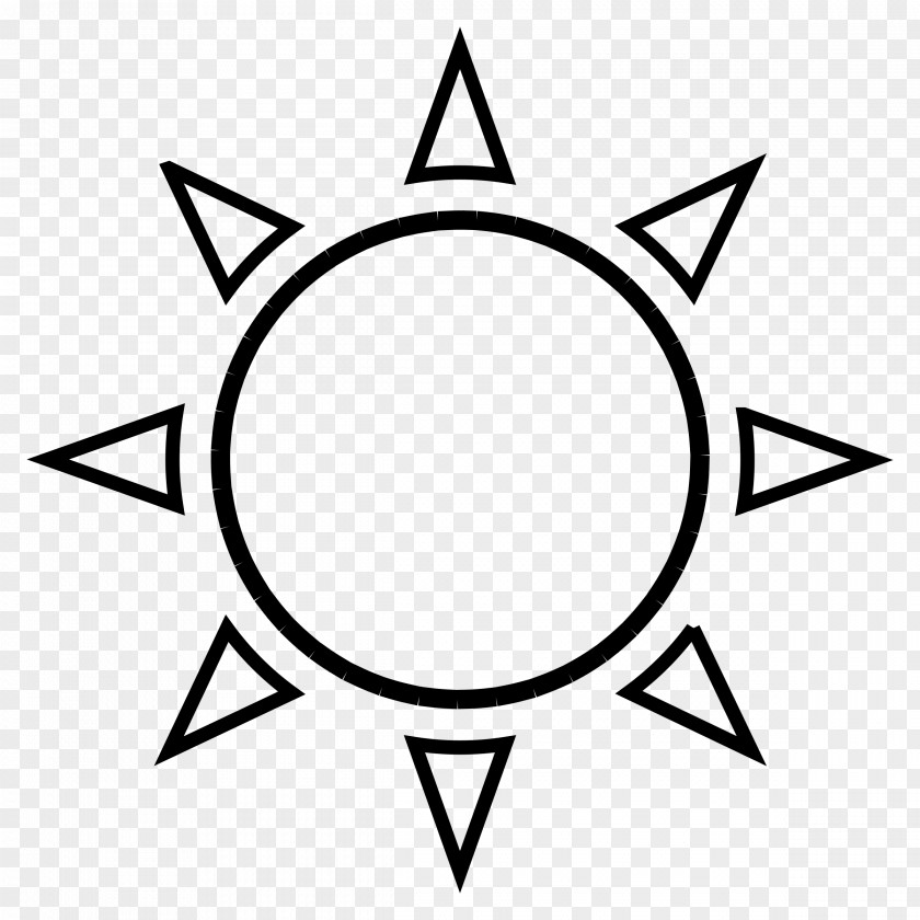 Sunshine Outline Cliparts Black And White Clip Art PNG