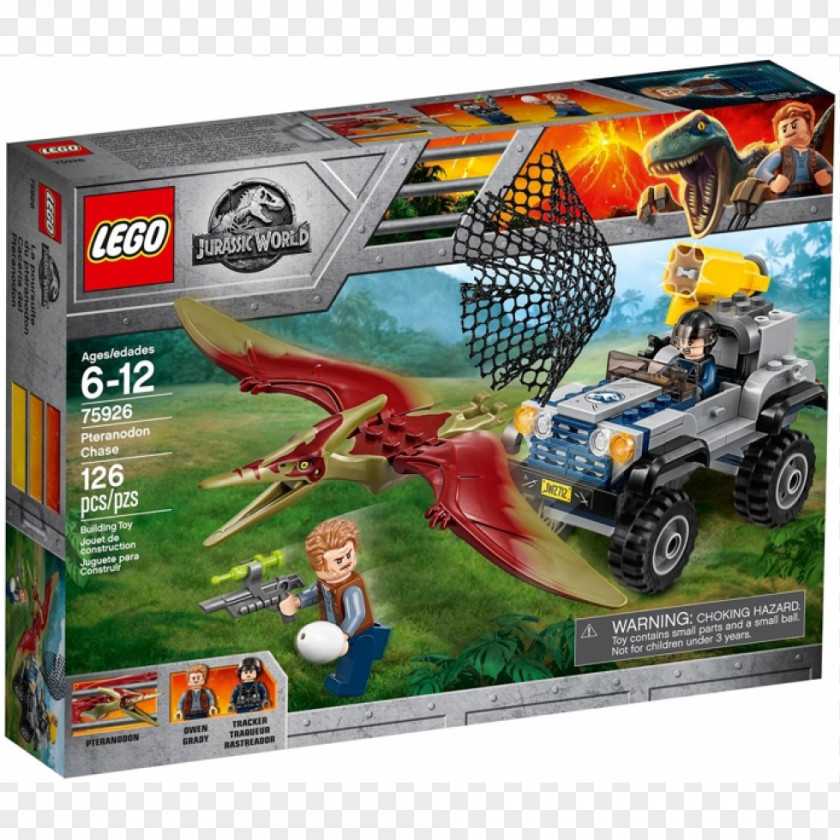 Toy LEGO Jurassic World Pteranodon Chase 75926 Owen PNG