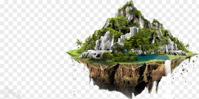 Floating Island PNG