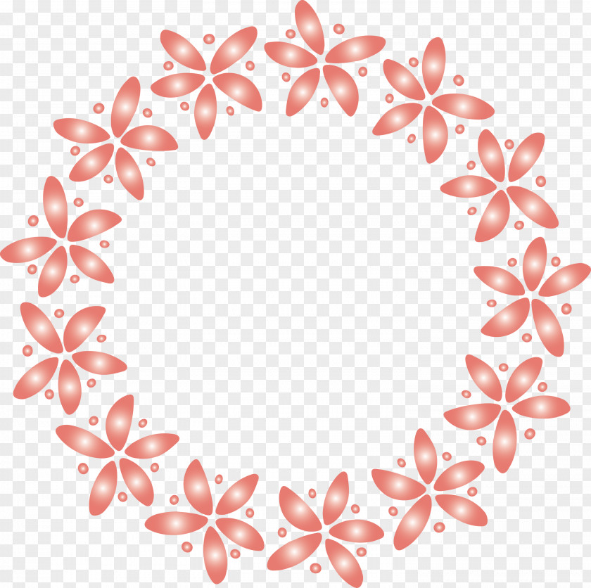 Floral Frame Flower Monogram PNG