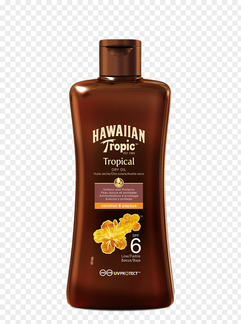 Oil Sunscreen Lotion Hawaiian Tropic Sun Tanning Factor De Protección Solar PNG