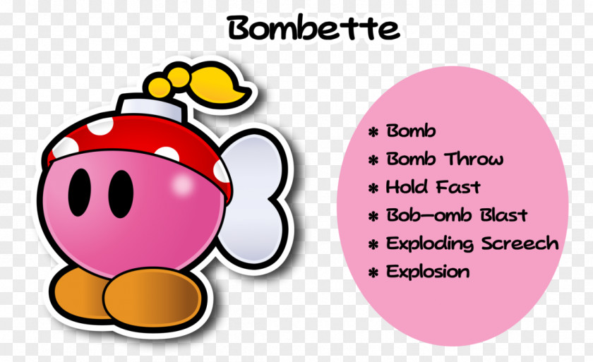 Paper Mario The Thousandyear Door Super Bombette Drawing Art PNG