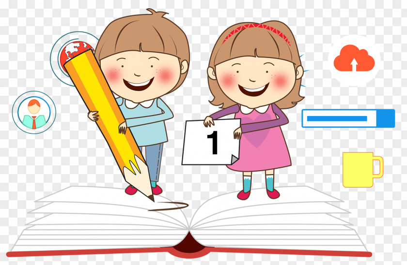 Student Learning Child Study Skills Clip Art PNG