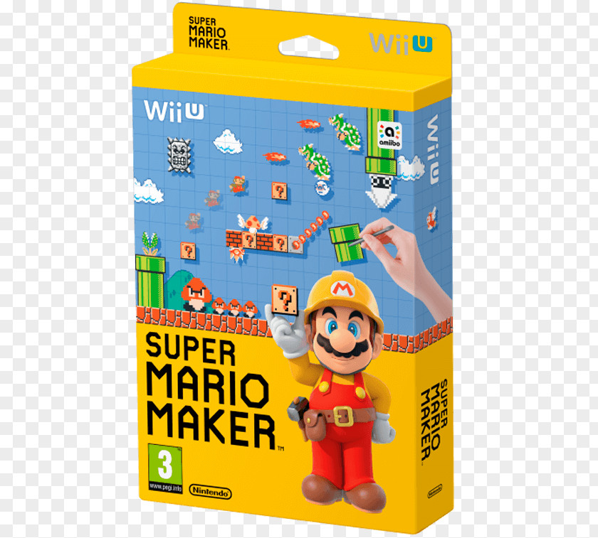 Super Mario Box Maker Bros. New Bros Wii U PNG