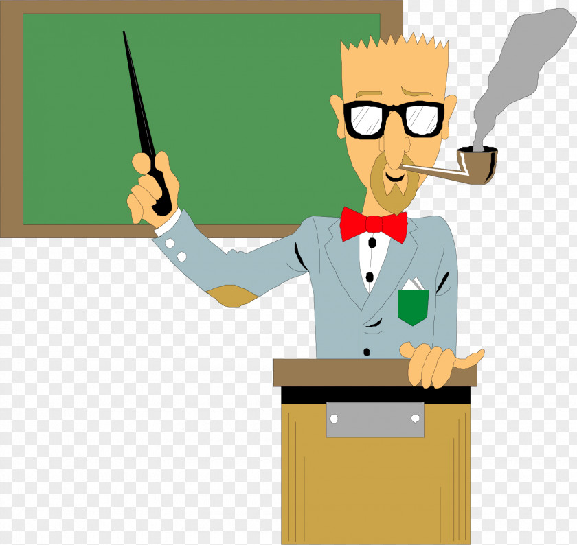 Vector Painted Smoking Teacher Engineering Design Process Definition PNG