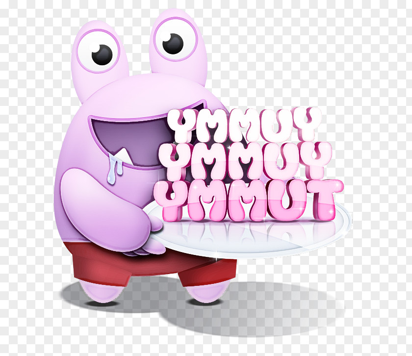 Animation Text Cartoon Pink PNG