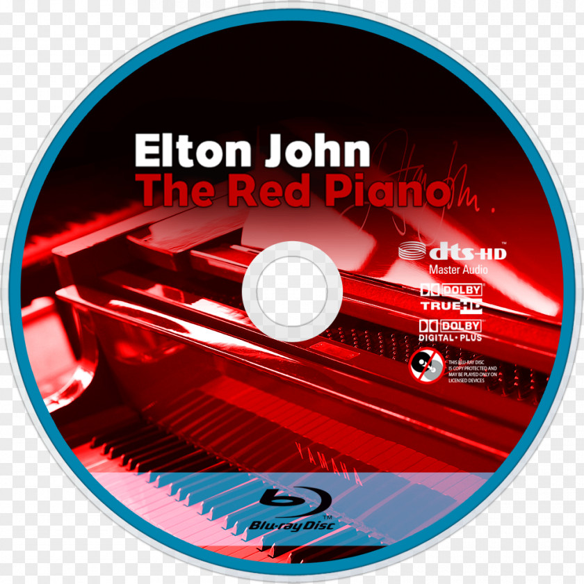Piano Compact Disc The Red Blu-ray PNG