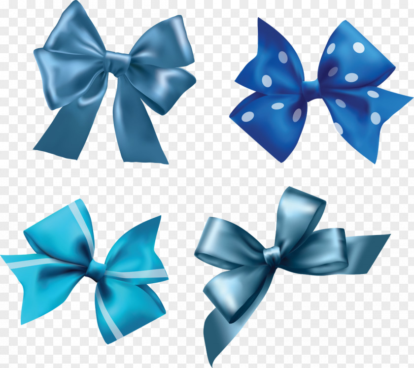 Ribbon Blue Color PNG