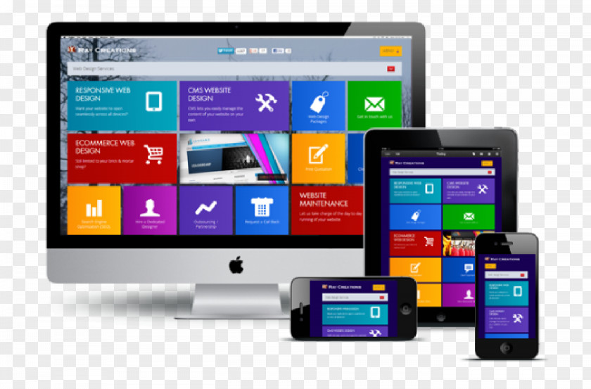 Web Design Responsive Development PNG