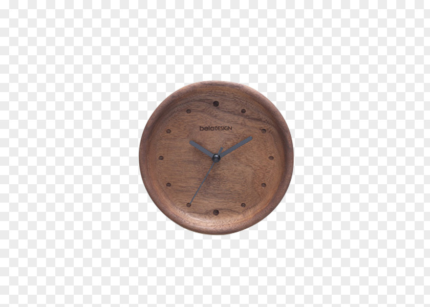 Wood Simple Small Alarm Clock PNG