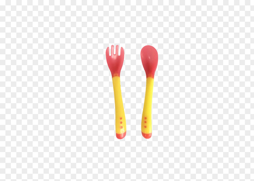 Baby Temperature SpoonChildren Cutlery Set Spoon Fork Tableware Child PNG
