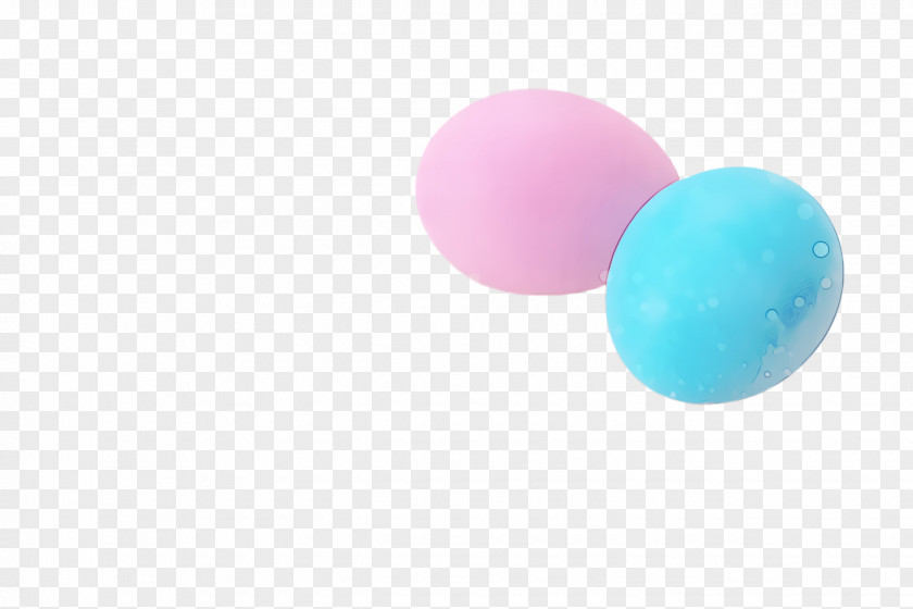 Bouncy Ball Egg Shaker Turquoise Pink Aqua PNG