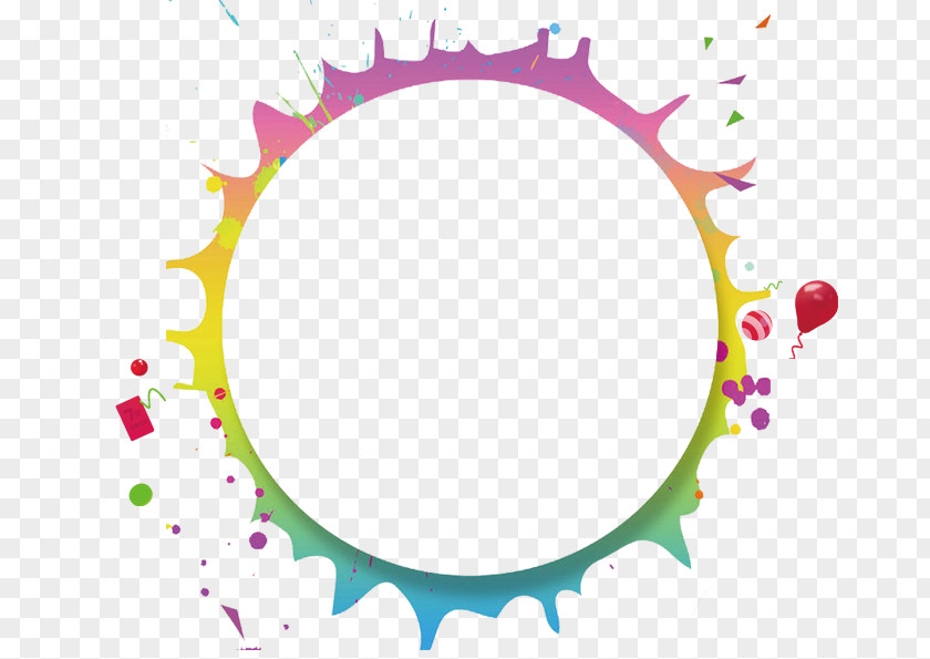 Colorful Circular Background Material Download Clip Art PNG