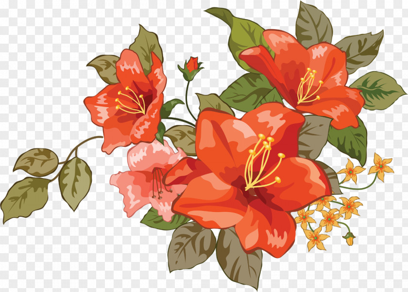 Flower Lilium Sketch PNG
